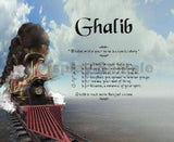 Name Poem for kids, Ghalib, poem name, spell out each of name, personalized gifts, personalized-unique-gifts, personalize gifts