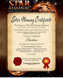 Star Almanac, Star is born, Star Naming Certificate, Personalized Unique Gifts www.personalized-unique-gifts.com 