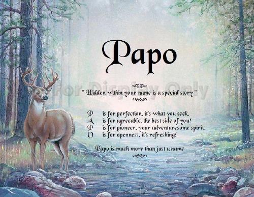 Acrostic poem meaning, Acrostic poem, Papo, Name Poem gifts, Acrostic poem Deer background, personalized-unique-gifts, personalized gifts