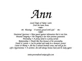 Ann, name meaning by email, name gift, gift by email, personalized-unique-gifts, personalized gifts, personalize gifts