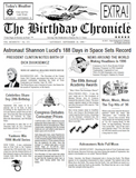 birthday chronicle, newspaper, front page newspaper, about day You was born on, birthday gift, Personalized Gifts, personalized-unique-gifts