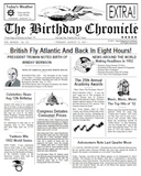 birthday chronicle, front page newspaper, about day You was born on, birthday gift, Personalized Gifts, personalized-unique-gifts