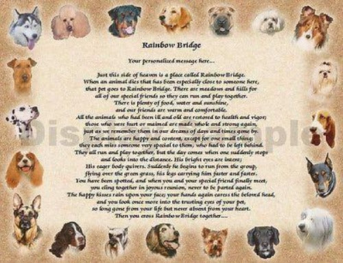 dog poem gift, dog poem, grief over your poem, Personalized Gift, Design Gifts, personalized-unique-gifts.com]