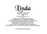 Linda, name meaning by email, name gift, gift by email, personalized-unique-gifts, personalized gifts, personalize gifts