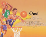 name turn into acrostic poem, Basketball, Paul , poem  turn into name, Sport themes, personalized unique gifts, personalized gifts
