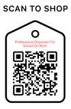 Shop Scan Code, Professional Organizer For School Or Work, Personalized Unique Gifts