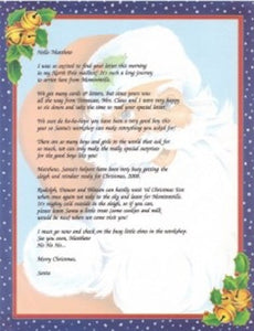 Santa Claus letter, Personalized Santa letter Gift, Personalize Gifts, personalized-unique-gifts