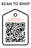 Shop Scan Code, Star Almanca Star Is Born As PDF File, Personalized Unique Gifts