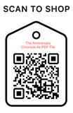 Shop Scan Code, The Anniversary Chronicle As PDF File, Personalized Unique Gifts