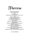 Theresa, name meaning by email, name gift, gift by email, personalized-unique-gifts, personalized gifts, personalize gifts