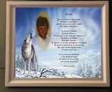 Create a poem in your own words, wolf screen gift, poem gift, poetry, personalized-unique-gifts, personalized gifts