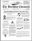 The birthday chronicle, on the day were born gifts, the day you were born gifts, newspaper, front page newspaper, about day You was born on, birthday gift, Personalized Gifts, personalized-unique-gifts