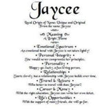 name meaning by email, Jaycee name gift, order by email, personalized-unique-gifts